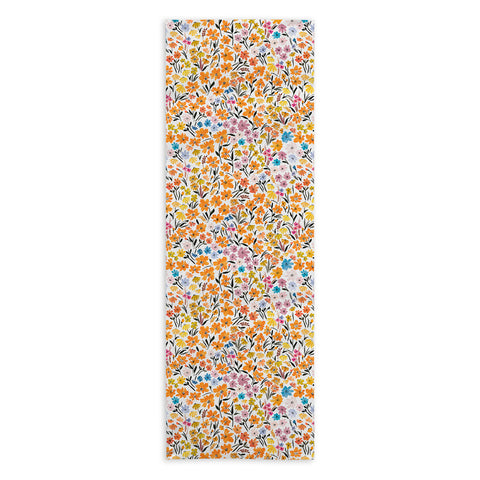 Marta Barragan Camarasa Flowery Meadow Colors Yoga Towel