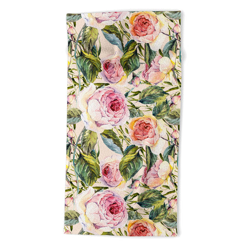 Marta Barragan Camarasa Flowery meadow Beach Towel