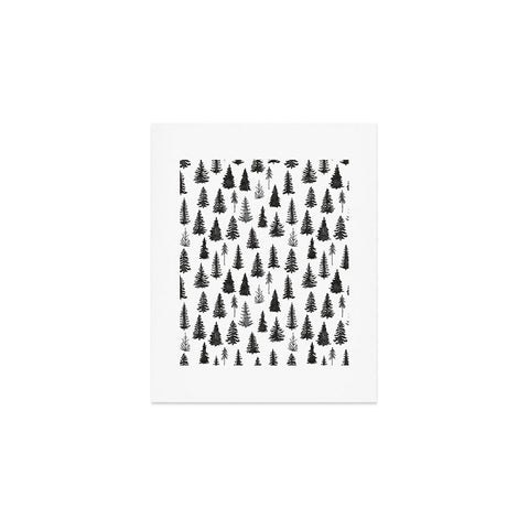 Marta Barragan Camarasa Forest in BW Art Print