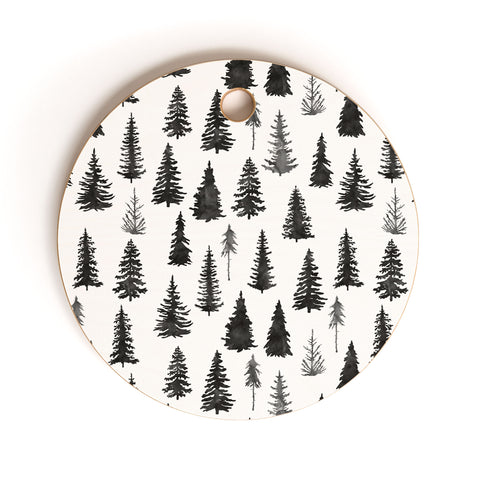 Marta Barragan Camarasa Forest in BW Cutting Board Round