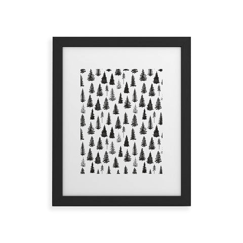 Marta Barragan Camarasa Forest in BW Framed Art Print