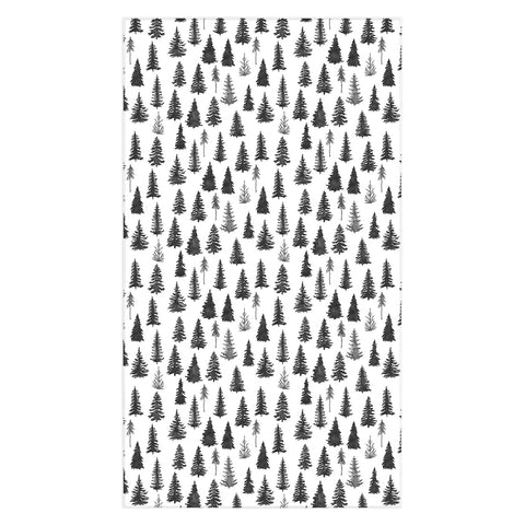 Marta Barragan Camarasa Forest in BW Tablecloth