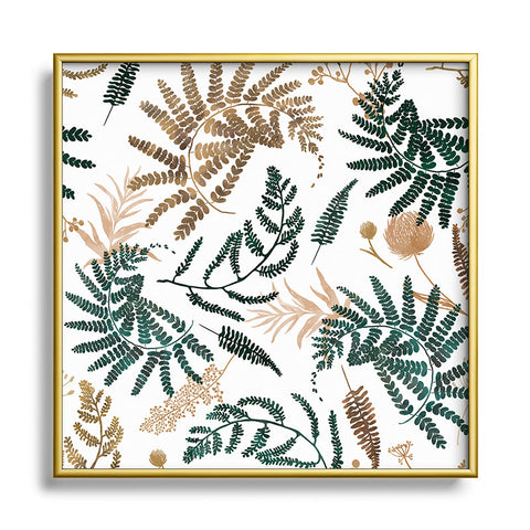 Marta Barragan Camarasa Forest wild meadow Metal Square Framed Art Print