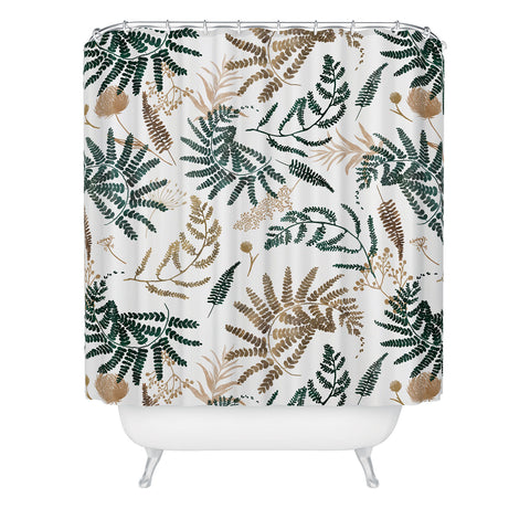 Marta Barragan Camarasa Forest wild meadow Shower Curtain