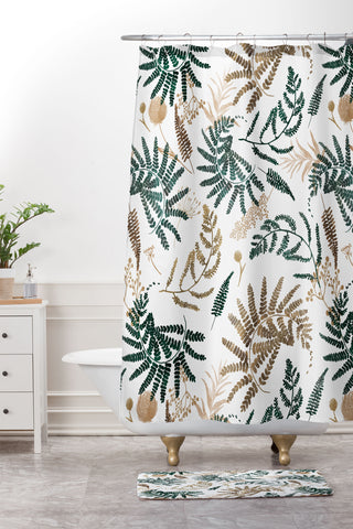 Marta Barragan Camarasa Forest wild meadow Shower Curtain And Mat