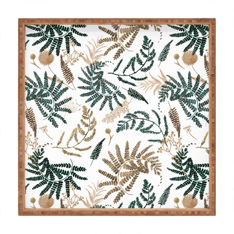 Marta Barragan Camarasa Forest wild meadow Square Tray