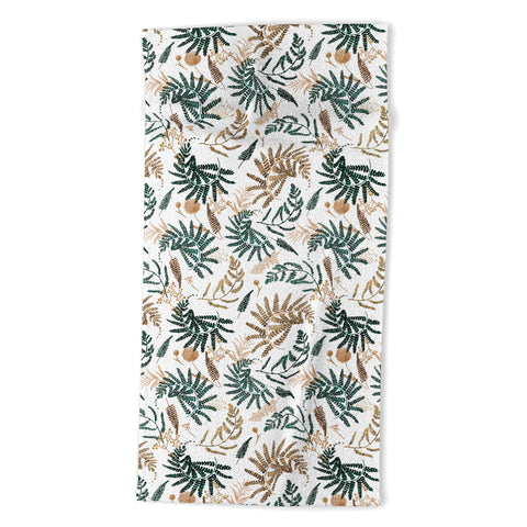 Marta Barragan Camarasa Forest wild meadow Beach Towel