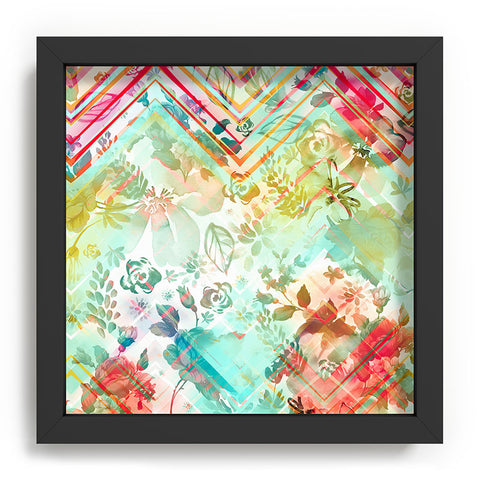 Marta Barragan Camarasa Fractal floral Recessed Framing Square