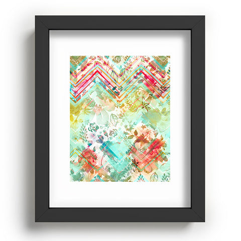 Marta Barragan Camarasa Fractal floral Recessed Framing Rectangle