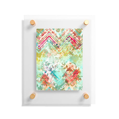 Marta Barragan Camarasa Fractal floral Floating Acrylic Print