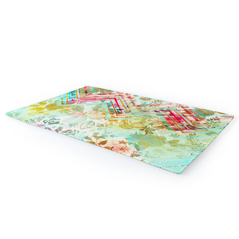 Marta Barragan Camarasa Fractal floral Area Rug