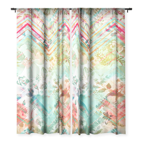 Marta Barragan Camarasa Fractal floral Sheer Non Repeat