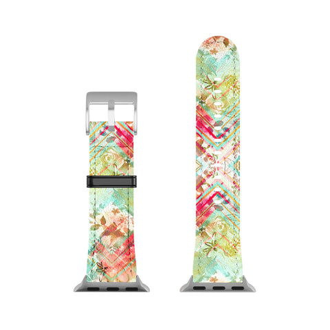 Marta Barragan Camarasa Fractal floral Apple Watch Band