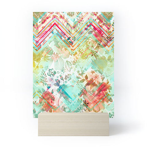 Marta Barragan Camarasa Fractal floral Mini Art Print