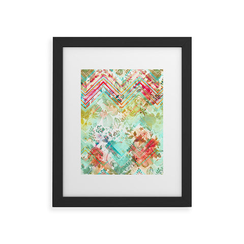 Marta Barragan Camarasa Fractal floral Framed Art Print