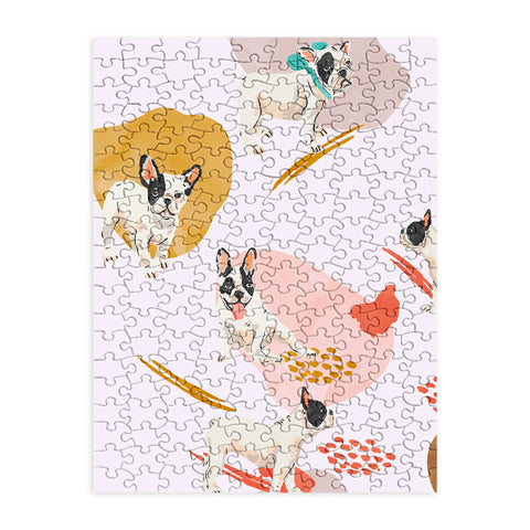 Marta Barragan Camarasa French bulldog pattern Puzzle