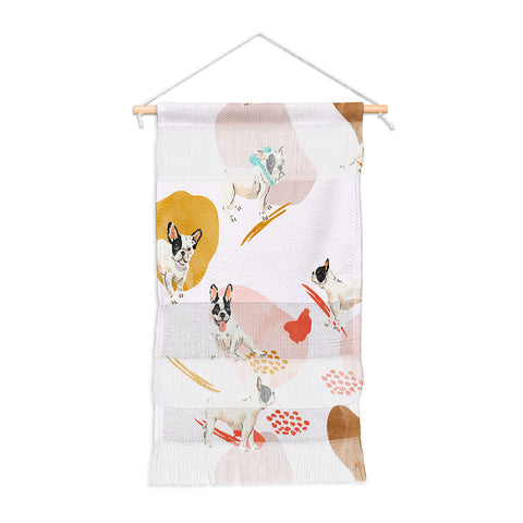 Marta Barragan Camarasa French bulldog pattern Wall Hanging Portrait