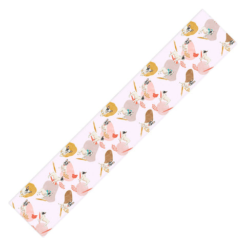 Marta Barragan Camarasa French bulldog pattern Table Runner