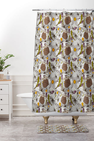 Marta Barragan Camarasa Fruit nature autumn winter Shower Curtain And Mat