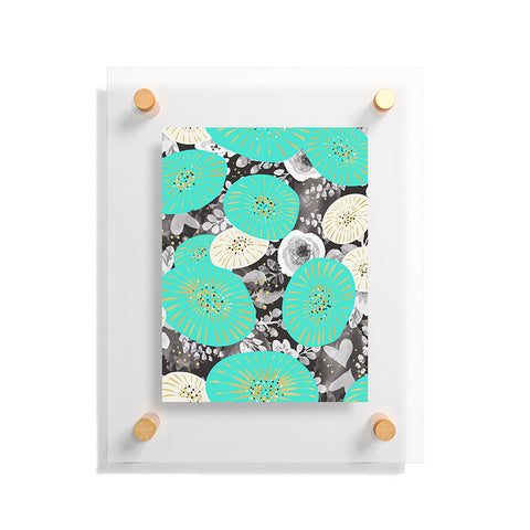 Marta Barragan Camarasa GALAXY OF FLOWERS Floating Acrylic Print