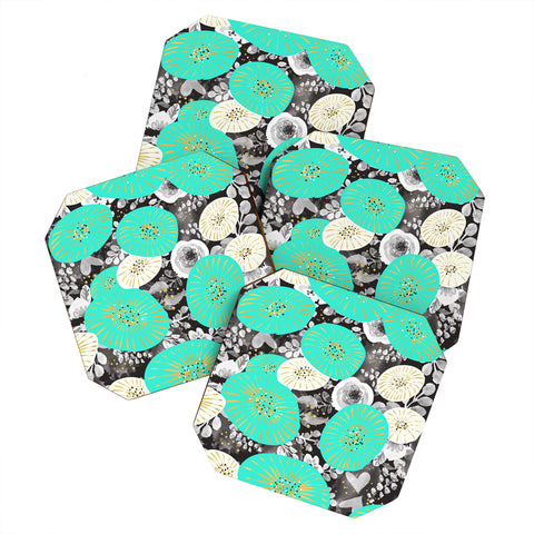 Marta Barragan Camarasa GALAXY OF FLOWERS Coaster Set