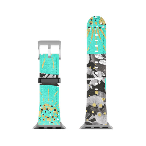 Marta Barragan Camarasa GALAXY OF FLOWERS Apple Watch Band
