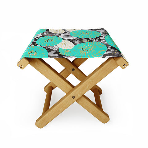 Marta Barragan Camarasa GALAXY OF FLOWERS Folding Stool