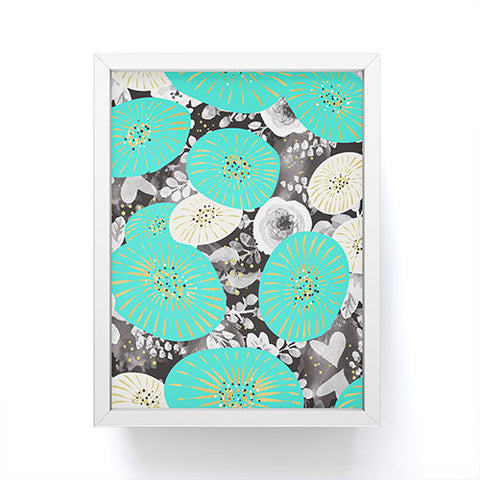 Marta Barragan Camarasa GALAXY OF FLOWERS Framed Mini Art Print