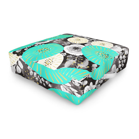 Marta Barragan Camarasa GALAXY OF FLOWERS Outdoor Floor Cushion