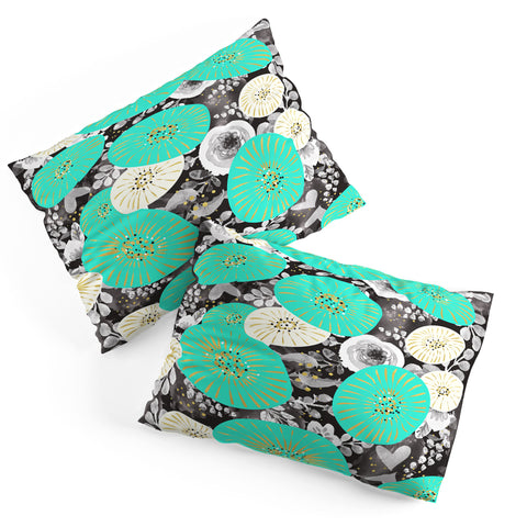 Marta Barragan Camarasa GALAXY OF FLOWERS Pillow Shams