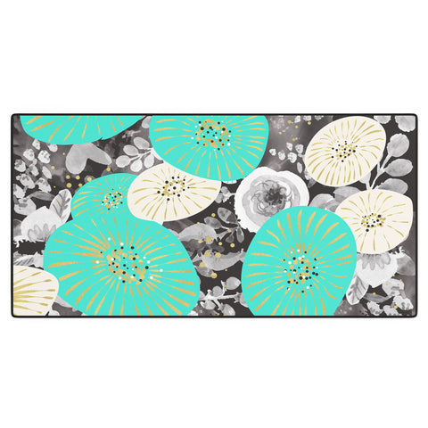 Marta Barragan Camarasa GALAXY OF FLOWERS Desk Mat