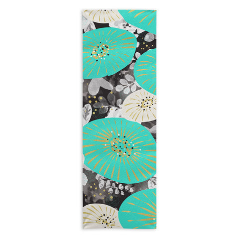 Marta Barragan Camarasa GALAXY OF FLOWERS Yoga Towel