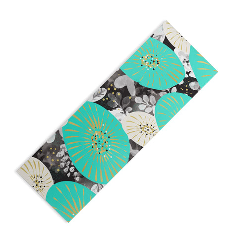 Marta Barragan Camarasa GALAXY OF FLOWERS Yoga Mat