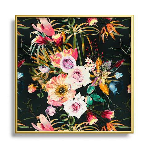 Marta Barragan Camarasa Garden bouquets Square Metal Framed Art Print