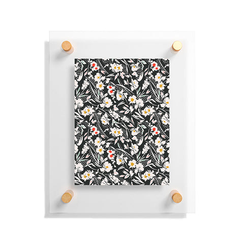 Marta Barragan Camarasa Garden floral brushstrokes Floating Acrylic Print