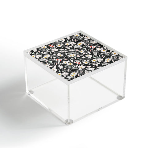 Marta Barragan Camarasa Garden floral brushstrokes Acrylic Box