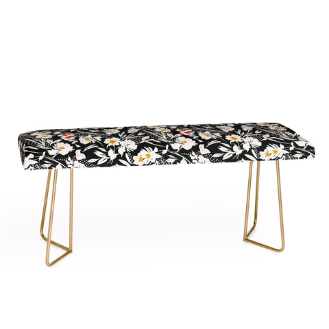 Marta Barragan Camarasa Garden floral brushstrokes Bench
