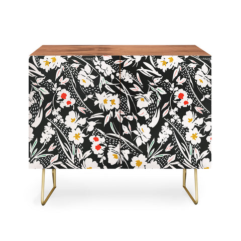 Marta Barragan Camarasa Garden floral brushstrokes Credenza