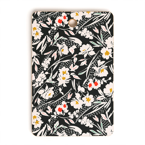 Marta Barragan Camarasa Garden floral brushstrokes Cutting Board Rectangle