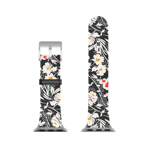 Marta Barragan Camarasa Garden floral brushstrokes Apple Watch Band