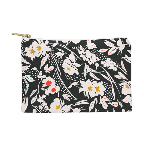 Marta Barragan Camarasa Garden floral brushstrokes Pouch