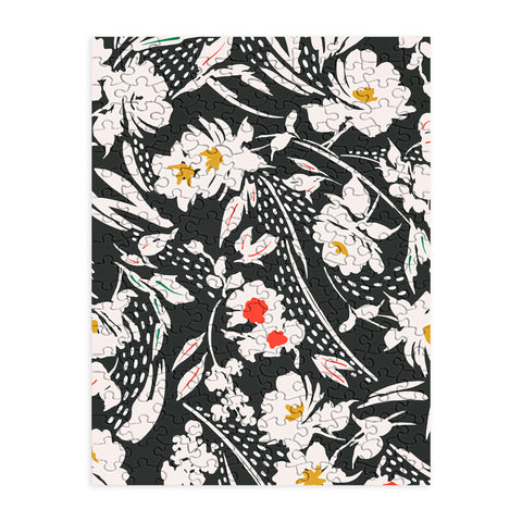 Marta Barragan Camarasa Garden floral brushstrokes Puzzle