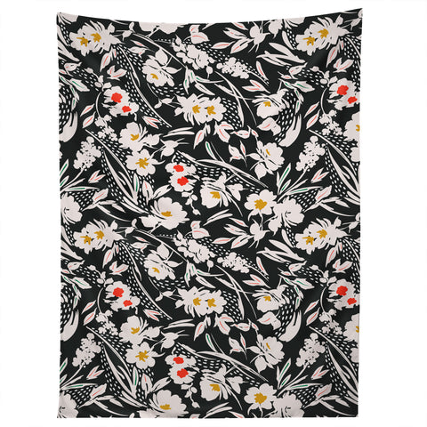 Marta Barragan Camarasa Garden floral brushstrokes Tapestry