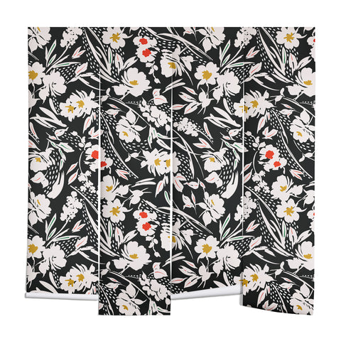 Marta Barragan Camarasa Garden floral brushstrokes Wall Mural