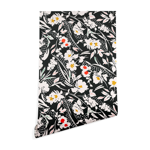 Marta Barragan Camarasa Garden floral brushstrokes Wallpaper