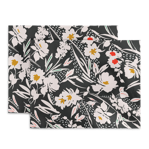 Marta Barragan Camarasa Garden floral brushstrokes Placemat