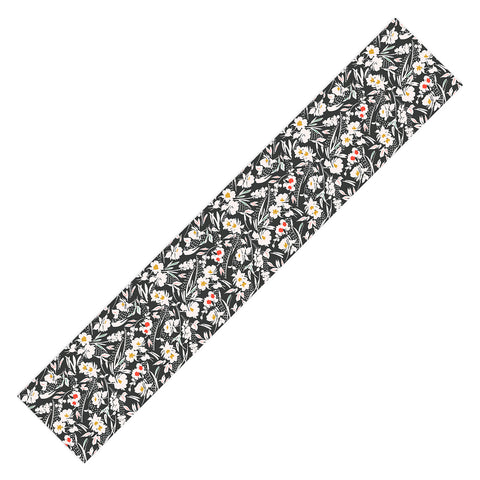 Marta Barragan Camarasa Garden floral brushstrokes Table Runner