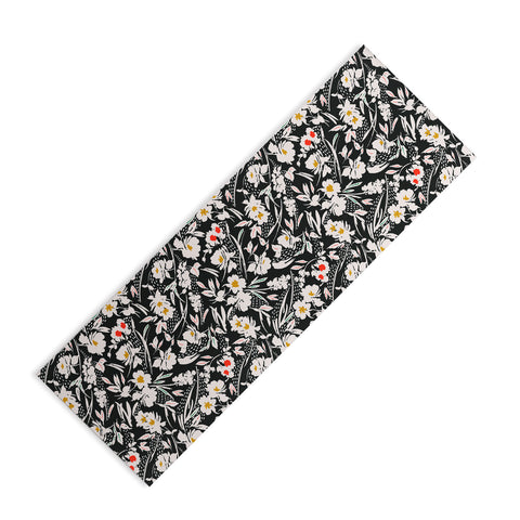 Marta Barragan Camarasa Garden floral brushstrokes Yoga Mat