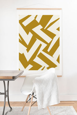 Marta Barragan Camarasa Geometric forms 06 Art Print And Hanger