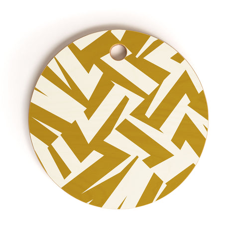 Marta Barragan Camarasa Geometric forms 06 Cutting Board Round